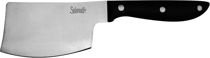 Salvinelli BISTROT glattes Manarettamesser, geschmiedeter Edelstahl, Fleischmesser 6 Stück, Klinge 7