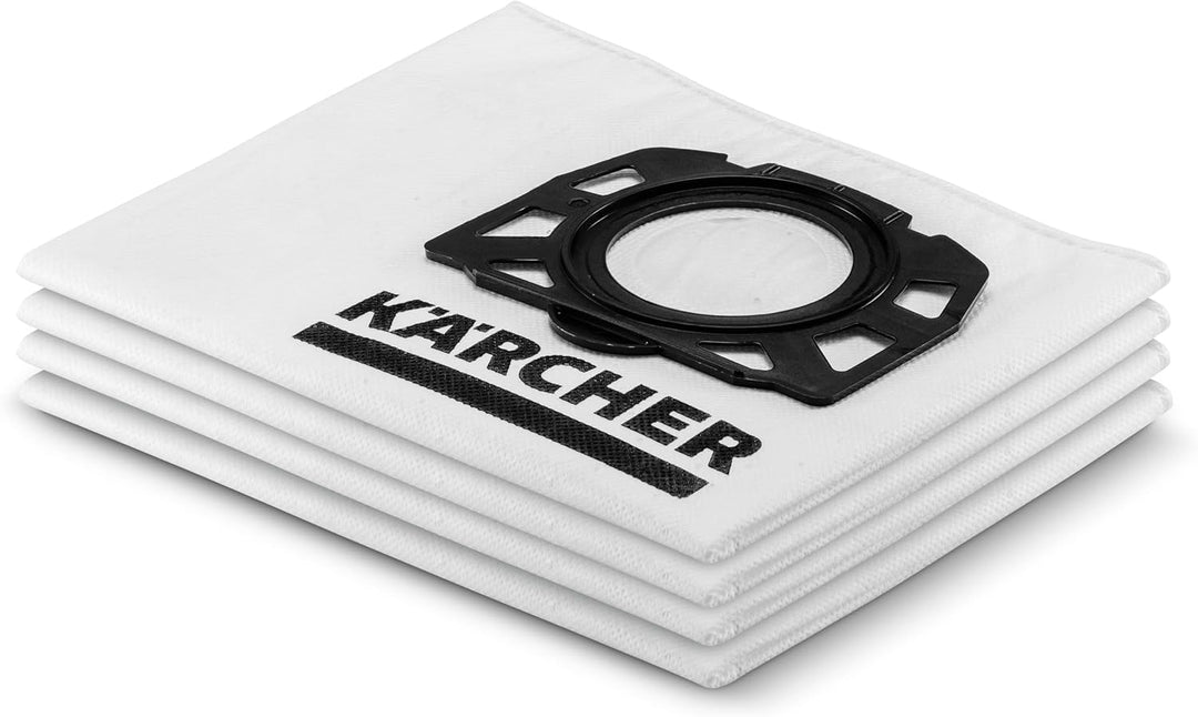 Kärcher Original Vliesfilterbeutel KFI 357: 4 Stück, 3-lagig, extrem reissfest und robust, passgenau