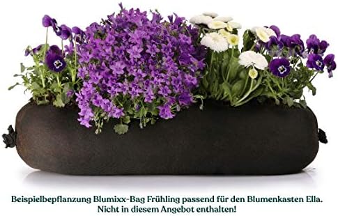 Artstone - Balkonkasten - Ella - Schwarz - Länge 55 cm, 55x17x17 cm, TER-107824