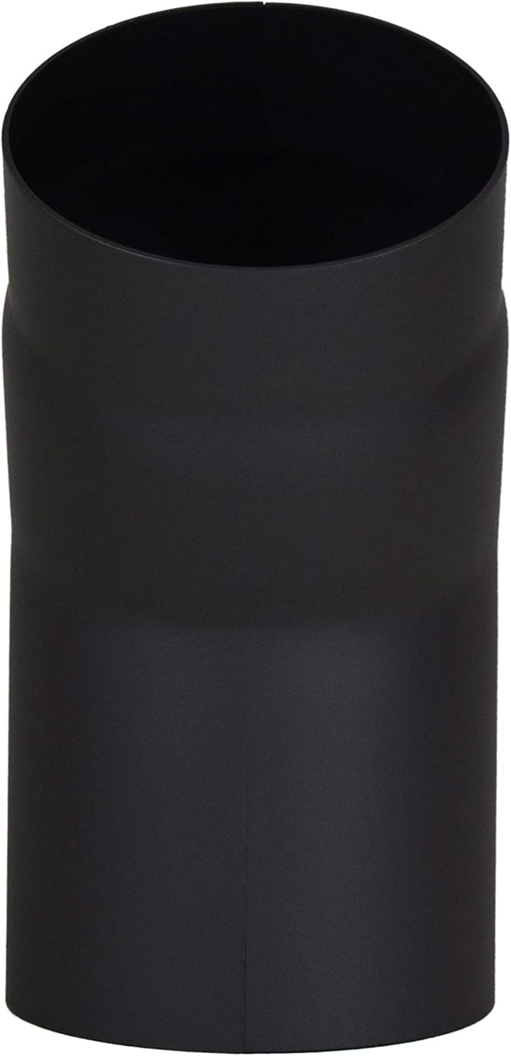 LANZZAS Ofenrohr Bogen 33° Grad, im Durchmesser, DN Ø 150 mm, Farbe: schwarz-metallic - weitere Rohr