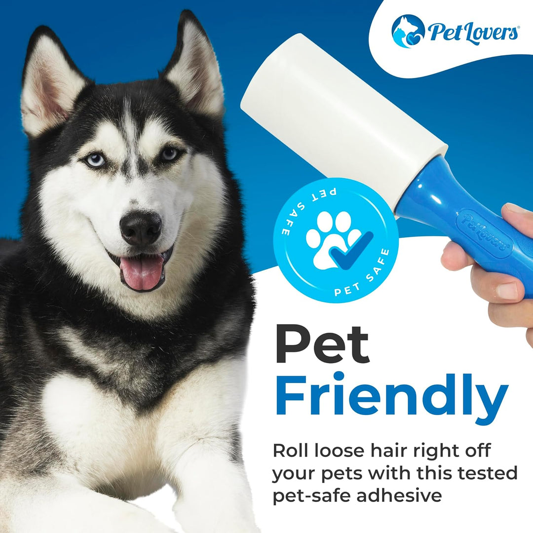 PetLovers Extra klebrige Fusselrolle Mega Value Set 720 Blatt für die Tierhaarentfernung Hunde- und
