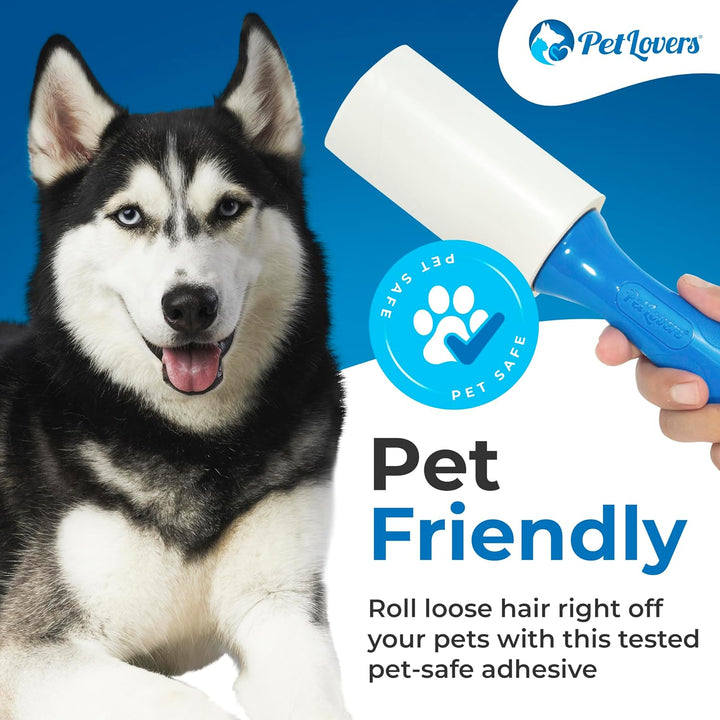PetLovers Extra klebrige Fusselrolle Mega Value Set 720 Blatt für die Tierhaarentfernung Hunde- und