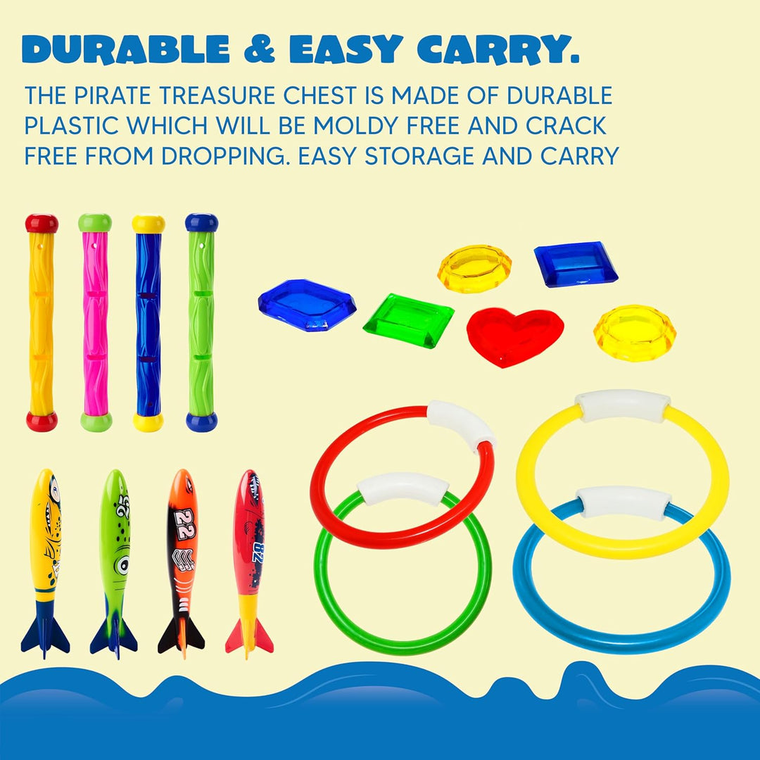 JOYIN 18 Stücke Tauchspielzeug Unterwasser Tauchen Diving Set, Tauchen Spielzeug für Kinder, Schwimm