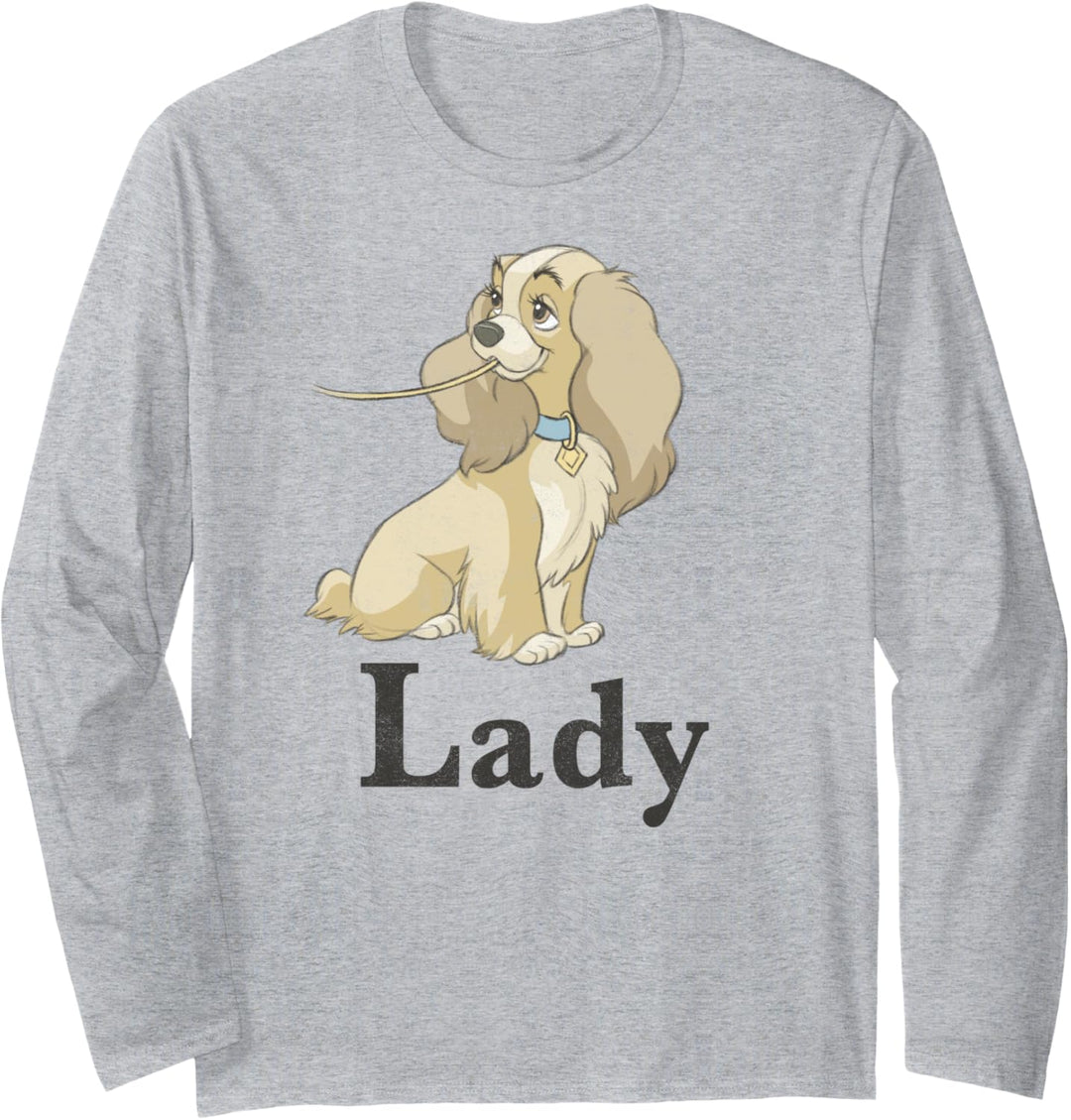 Disney Lady And The Tramp Spaghetti Lady Couples Langarmshirt