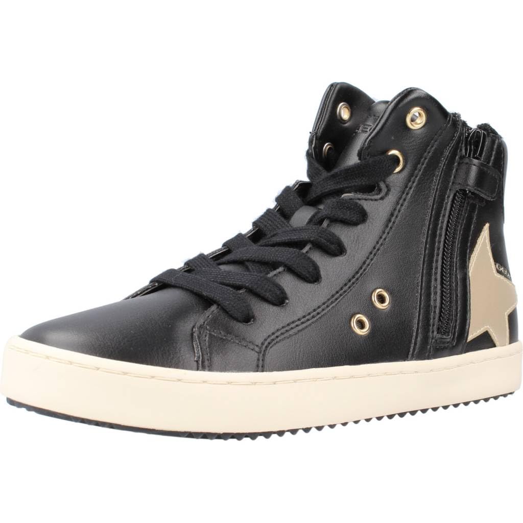 Geox Mädchen J Kalispera Girl A Sneaker 27 EU Black Platinum, 27 EU Black Platinum