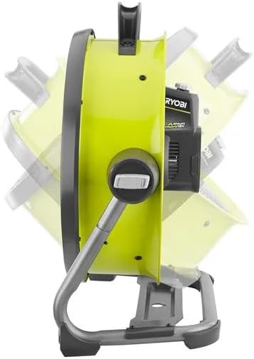 RYOBI 18 V Akku-Stand-Ventilator R18F5-0 (Kabelloser Bodenventilator, 45-cm-Trommel für maximale Luf