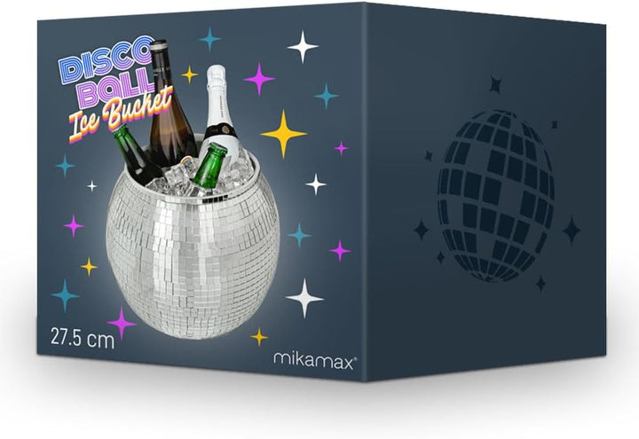 MikaMax Eiskübel Discokugel – XL 11 Liter – Getränkekühler für Partys – Weinkühler & Eisbehälter – S
