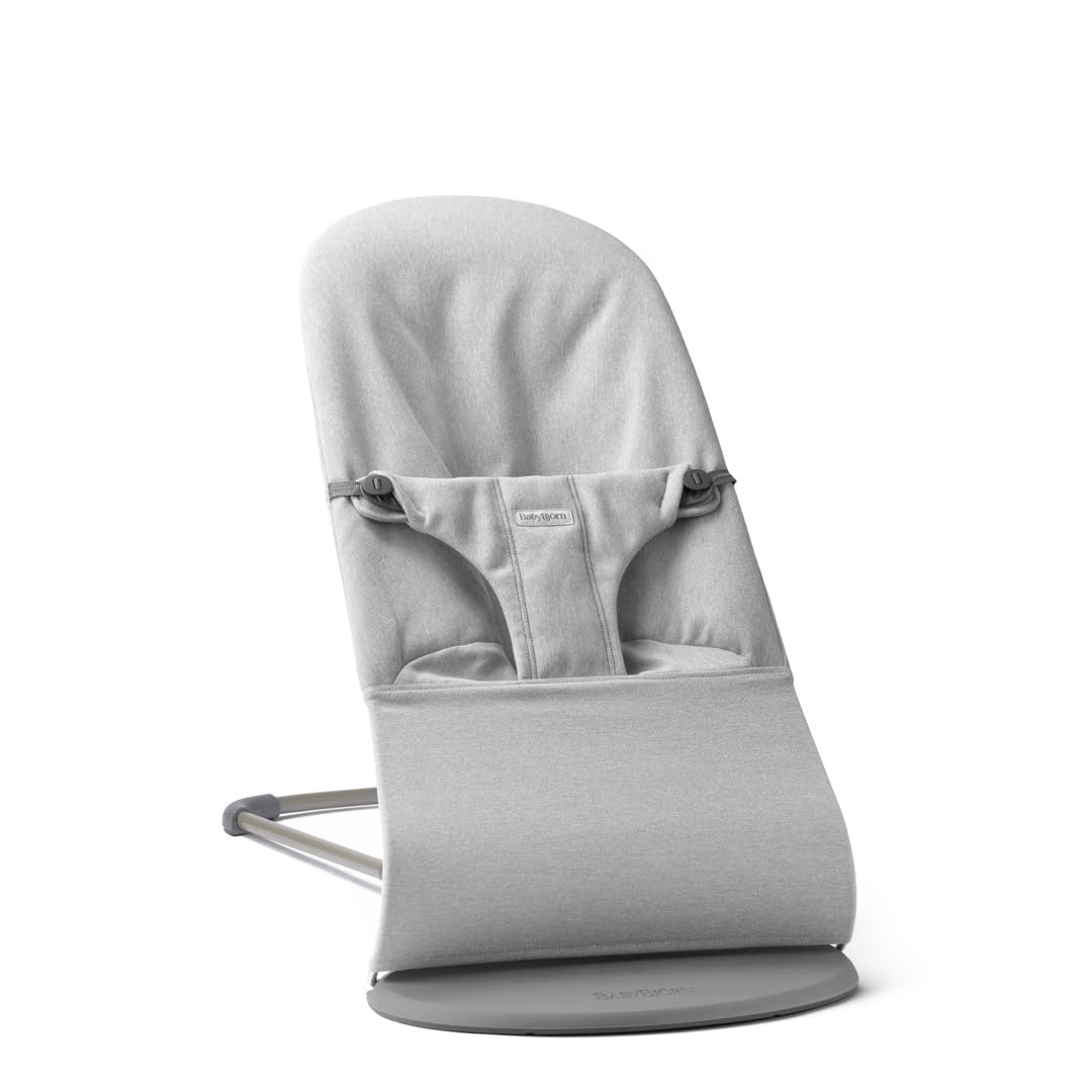 BabyBjörn Babywippe Bliss, Gewebt Melange, Hellgrau