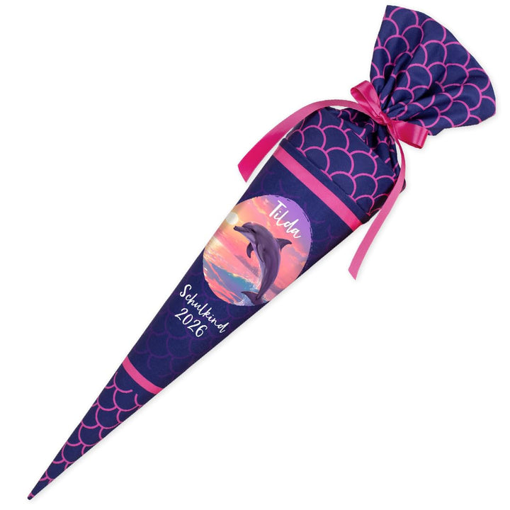 Deine Schultüte aus Stoff Kuschel Velvet Wunschmotiv individualisierbar mit Wunschname personalisier