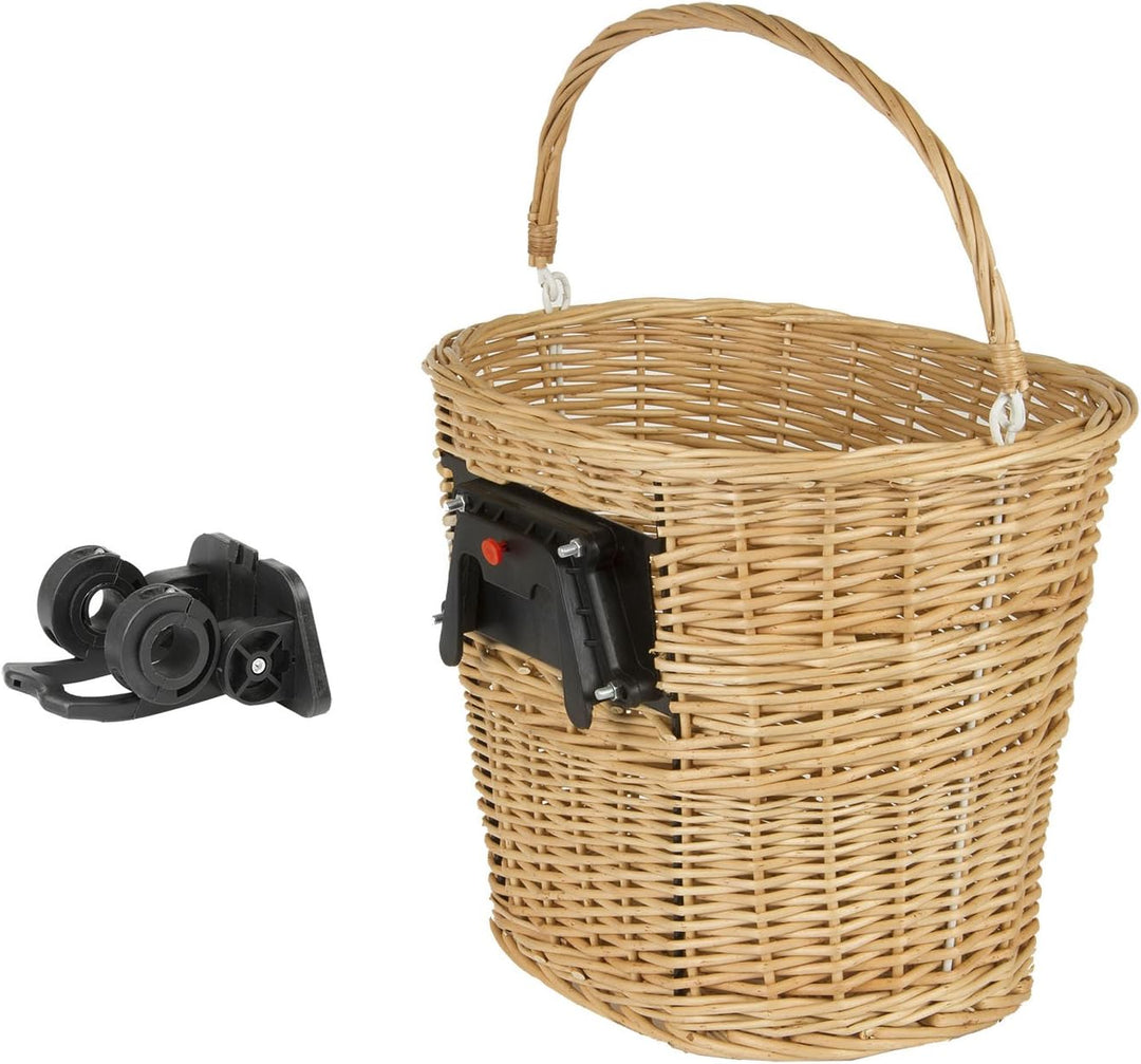 M-Wave Universeller Fahrradkorb aus Weidengeflecht in mehreren Kollektionen. BA-FW-Clip Eco, BA-FW-C