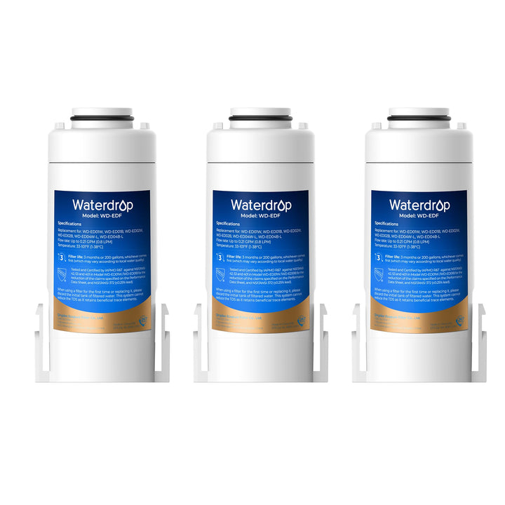 Waterdrop WD-EDF Ersatzfilter für alle Waterdrop Instant-Wasserfilterkannen, WD-ED01W, WD-ED01B, hal