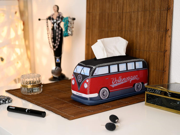 BRISA VW Collection - T1 Bulli Bus Kosmetiktuchspender Taschentuchbox | Volkswagen Tissue Box für au