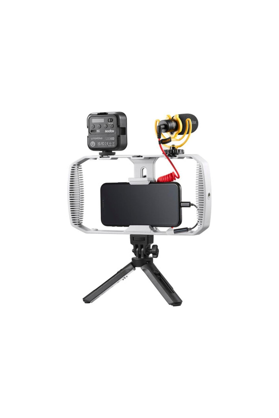 Godox VK1 VK1-UC VK1-LT VK1-AX Case Cage mit Cold Shoe und 1/4 Schraube für Handyfotografie Vlog Vid