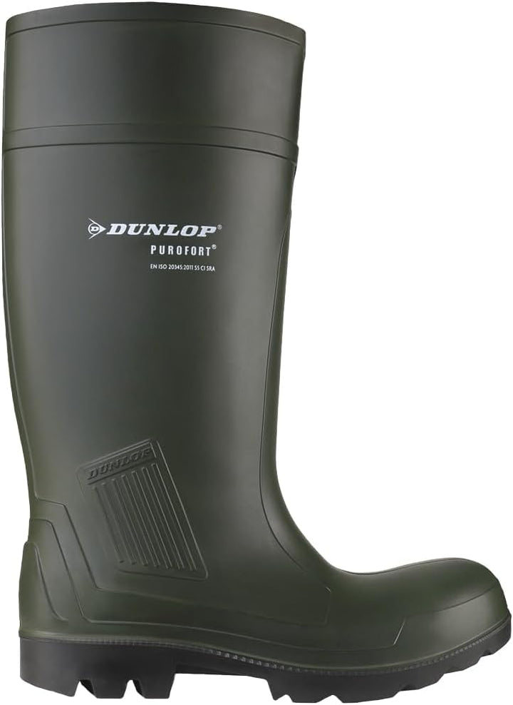 Dunlop D460933 PUROFORT GROEN 39, Unisex-Erwachsene Langschaft Gummistiefel, Grün (Grün(Groen) 08),