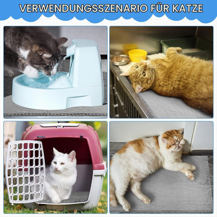 Panelee 10 Stück Waschbare Haustier Decken für Hunde Meerschweinchen Hase Katze Wasserdichtes Kleint