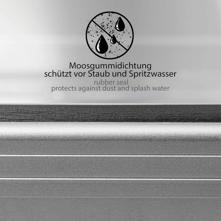 ONVAYA Alubox 3er Set stapelbar | Alukisten mit Deckel | Transportkiste | Aluminiumkiste | Aluminium