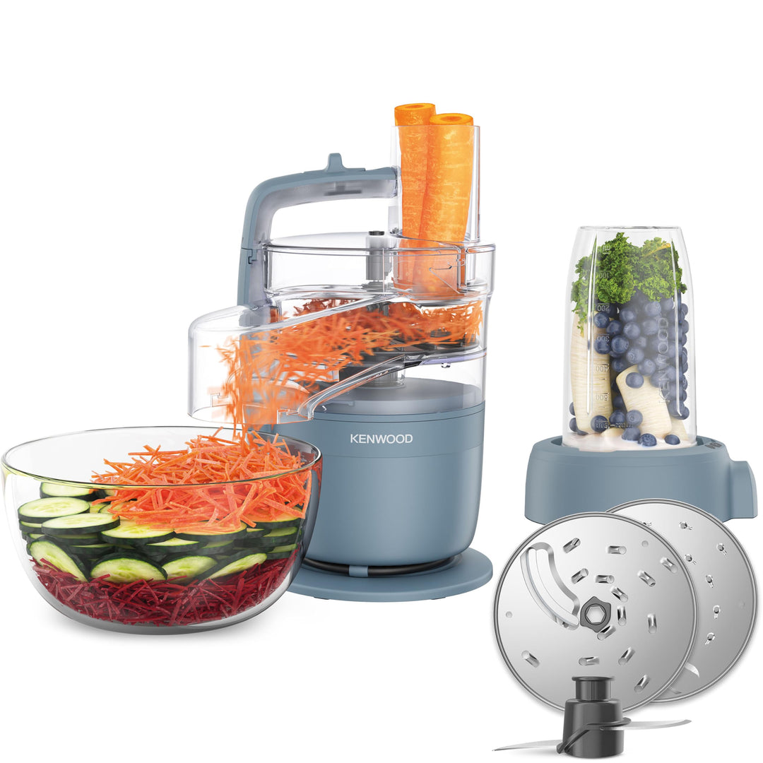 Kenwood MultiPro Compact – Kompakte Küchenmaschine mit Express Serve, Edelstahlmesser, Schneid- und