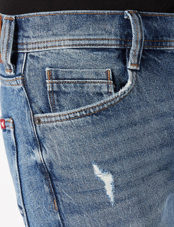 MUSTANG Herren Oregon Tapered Jeans 35W / 34L Mittelblau 684, 35W / 34L Mittelblau 684