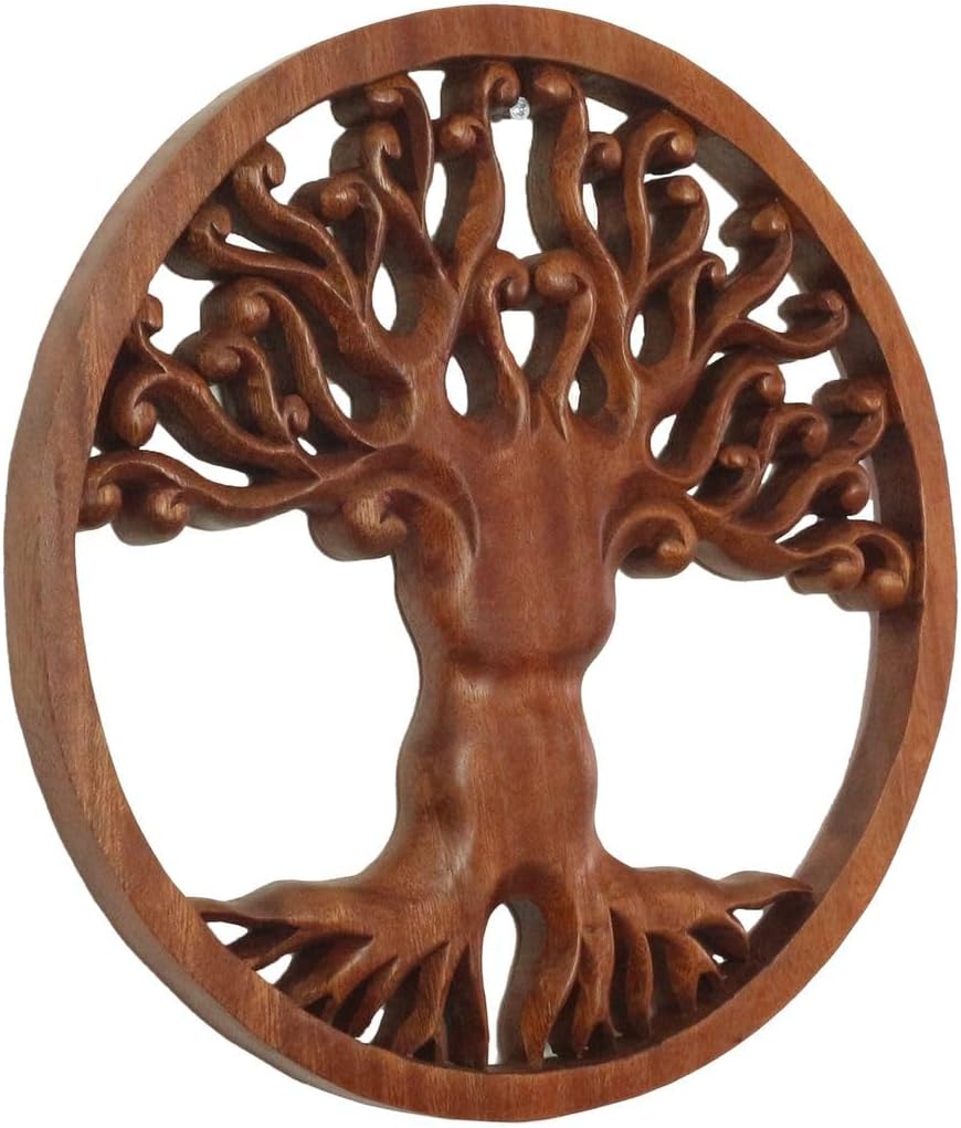 Oriental Galerie Wandbild Wanddeko Mandala Zeichen Relief Lebensbaum Symbol Mythologie Deko Soar Hol