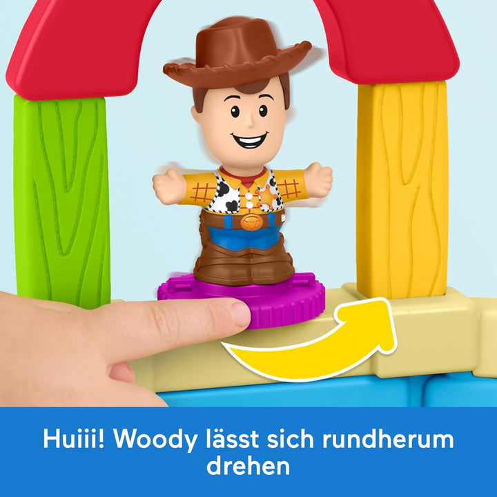Fisher-Price Little People Kleinkindspielzeug Disney Pixar Toy Story Andys Zimmer Spielset mit Woody
