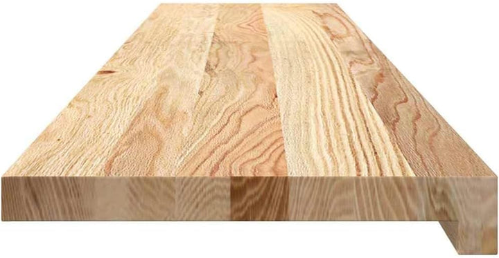 Treppenstufen aus Massivholz Eiche 4 STK. unbehandelt 120x30x2 cm fein geschliffen, als Fensterbank