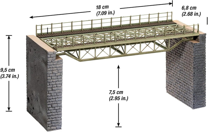 Noch 67024 - Brückenfahrbahn gerade Bausatz