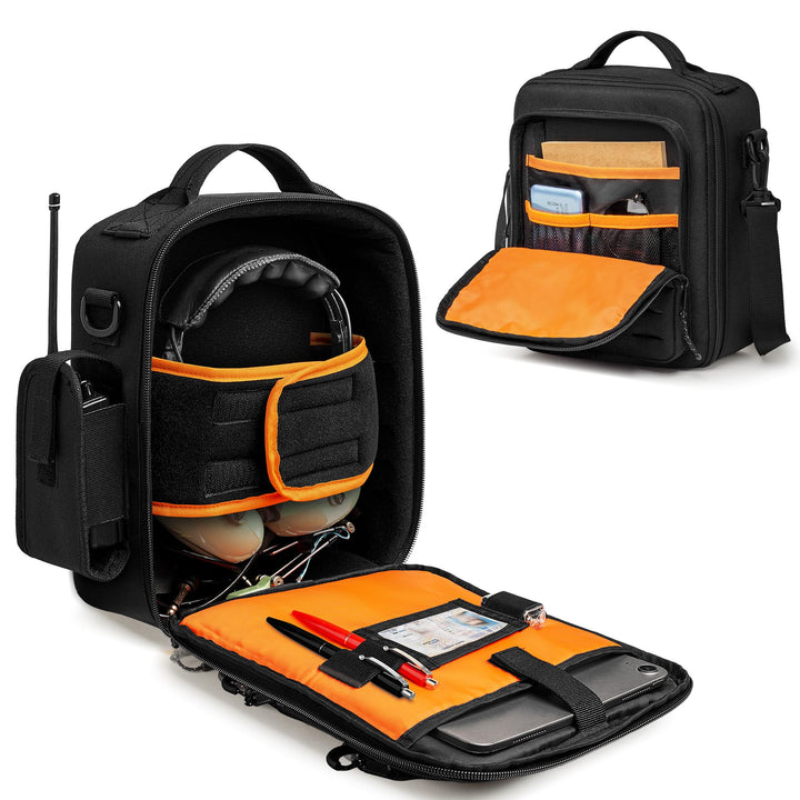 Damero Kopfhörer Tasche für Flieger, kleine Pilotenkoffer für Kopfhörer, Tasche für Flugkopfhörer mi