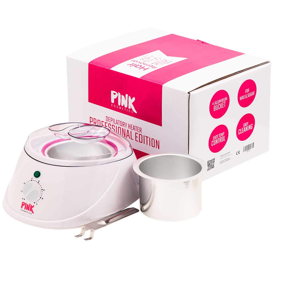 PINK Depilatory Heater Professional Edition 450 ml – Handliches Erwärmungsgerät für alle Enthaarungs