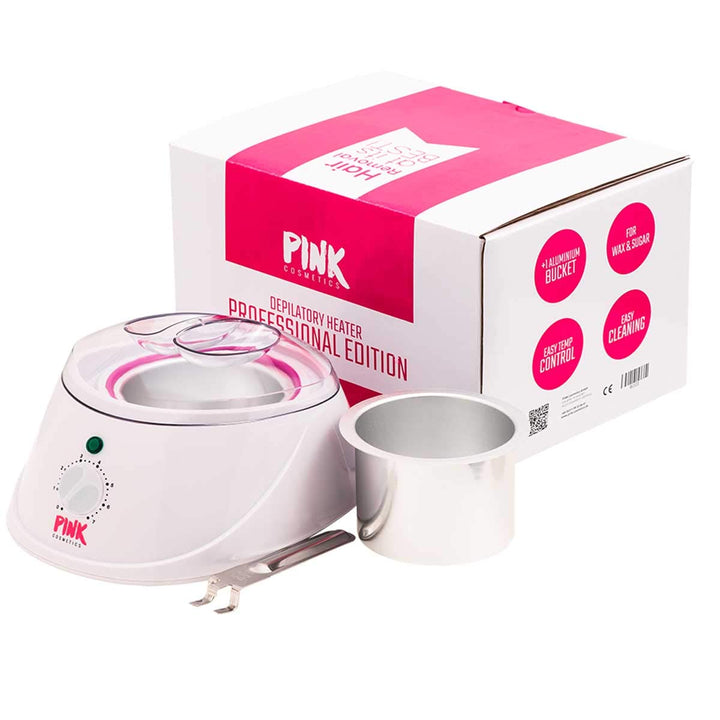 PINK Depilatory Heater Professional Edition 450 ml – Handliches Erwärmungsgerät für alle Enthaarungs