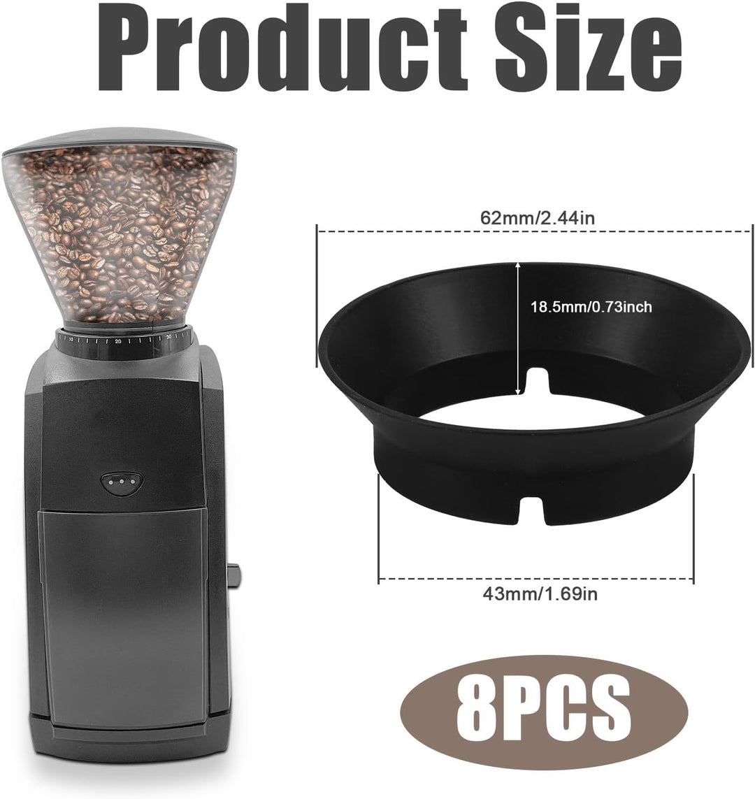 8 Stück Kaffeemühlen Dichtung Ersatz für Baratza Encore, Silikon Kaffeemühlen Teile Ringdichtung Kaf