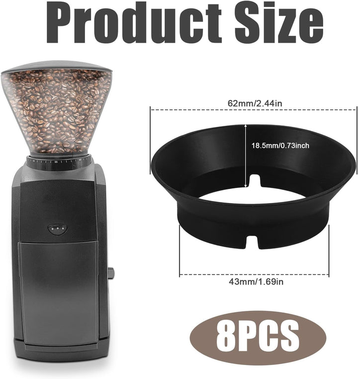8 Stück Kaffeemühlen Dichtung Ersatz für Baratza Encore, Silikon Kaffeemühlen Teile Ringdichtung Kaf