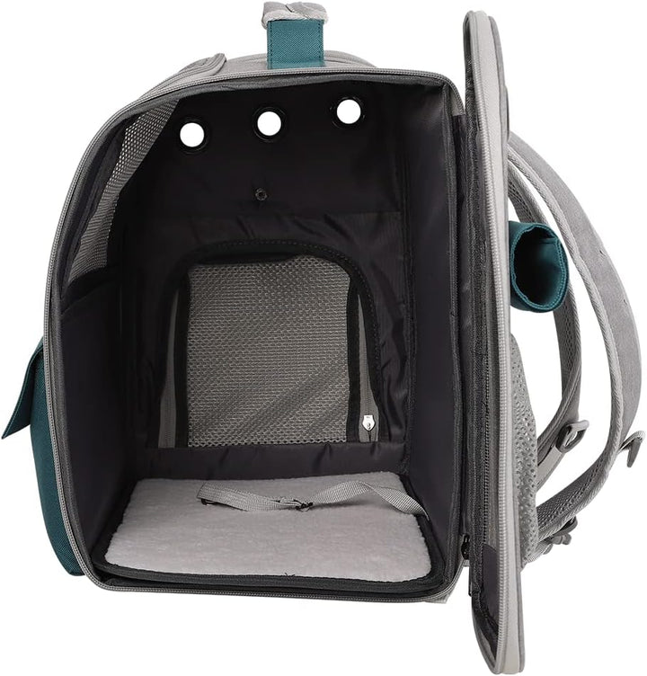 Transporttasche für Haustiere Katzen Hunde 10kg, Tragbare Rucksack Grosser Geräumig 4 Eintritt Top Ö