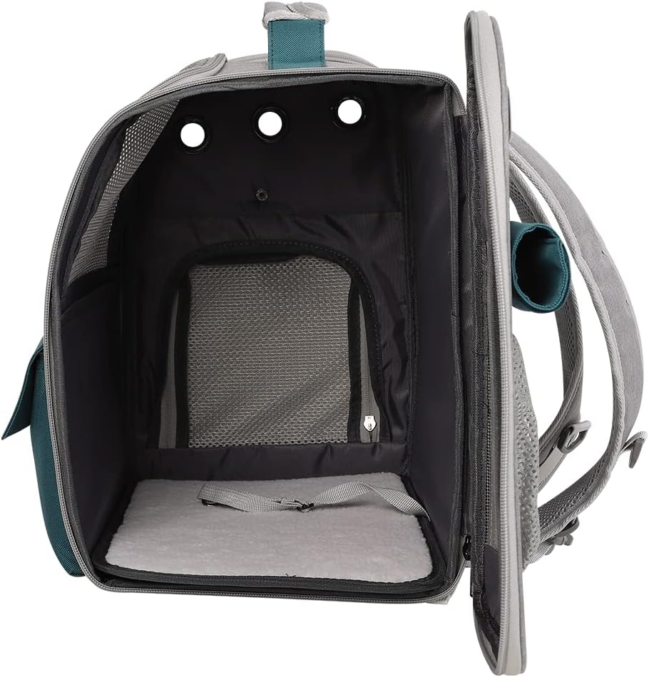 Transporttasche für Haustiere Katzen Hunde 10kg, Tragbare Rucksack Grosser Geräumig 4 Eintritt Top Ö