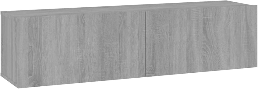Festnight TV Wandboard Hängend Grau Sonoma TV-Wandschrank Lowboard Hangend Hängeschränke Hänge TV Bo