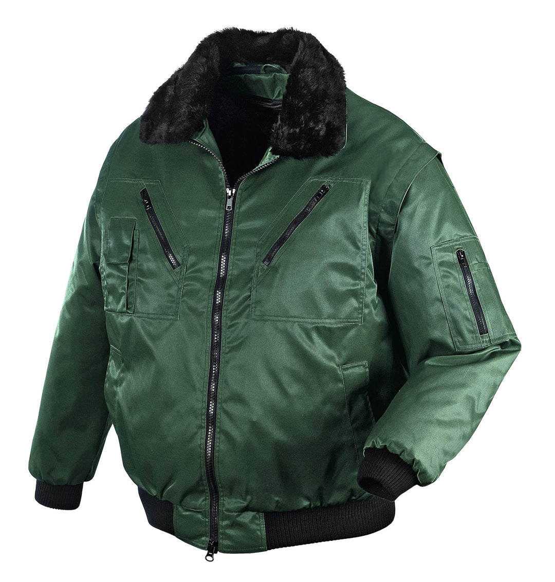 teXXor Piloten Oslo Arbeitsjacke mit abnehmbaren Ärmeln, XL, grün, 4179 XL Grün, XL Grün