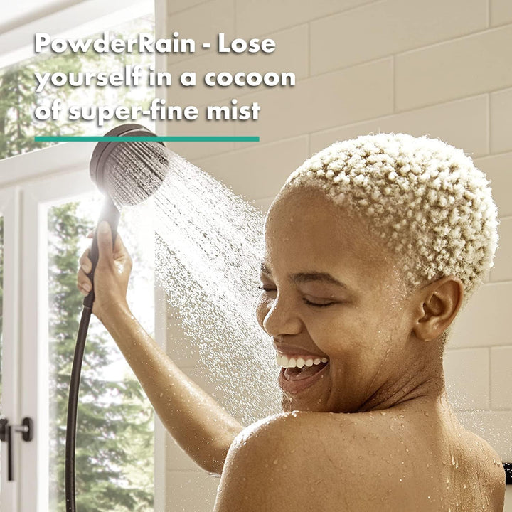 hansgrohe Duschkopf Pulsify Select S, Duschbrause 3 Strahlarten Activation, Antikalk-Funktion, Matts