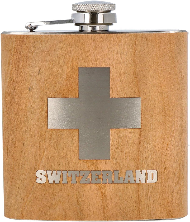 Spruchreif | Flachmann "Allgäu" | Edelstahl-Hüftflasche mit Gravur | 170ml (6oz) | Geschenkidee für