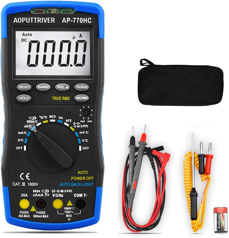 Multimeter Digital AP-770HC 6000Counts Auto/Manueller Bereich Strommessgerät Multi Tester NCV Stroms