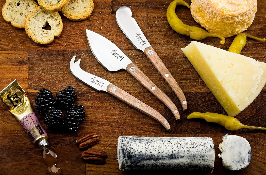 Laguiole Style de Vie Käsemesser-Set Innovation Line, 3-teilig, Eichenholz