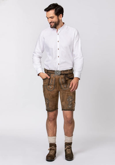 Stockerpoint Herren Raffa Trachtenhemd S Weiss Rot, S Weiss Rot