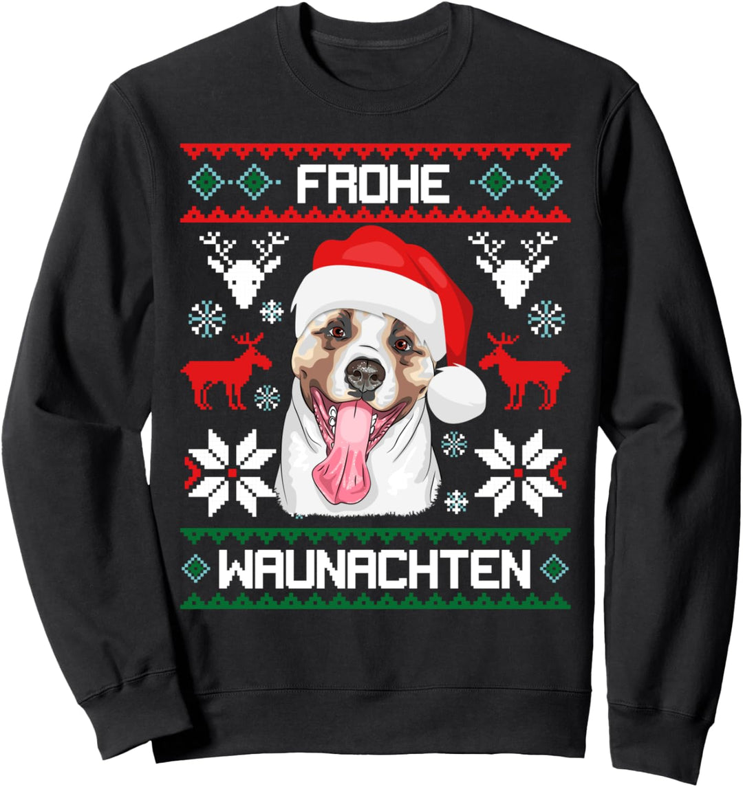 Akita Frohe Waunachten Weihnachten Hund Japanischer Inu Sweatshirt