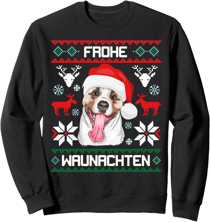 Akita Frohe Waunachten Weihnachten Hund Japanischer Inu Sweatshirt