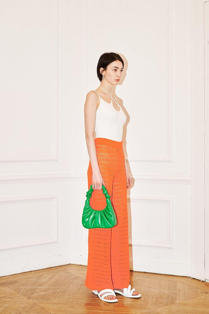 JW PEI Gabbi Damen Handtasche mit gerüschtem Hobo Grasgrün, Grasgrün