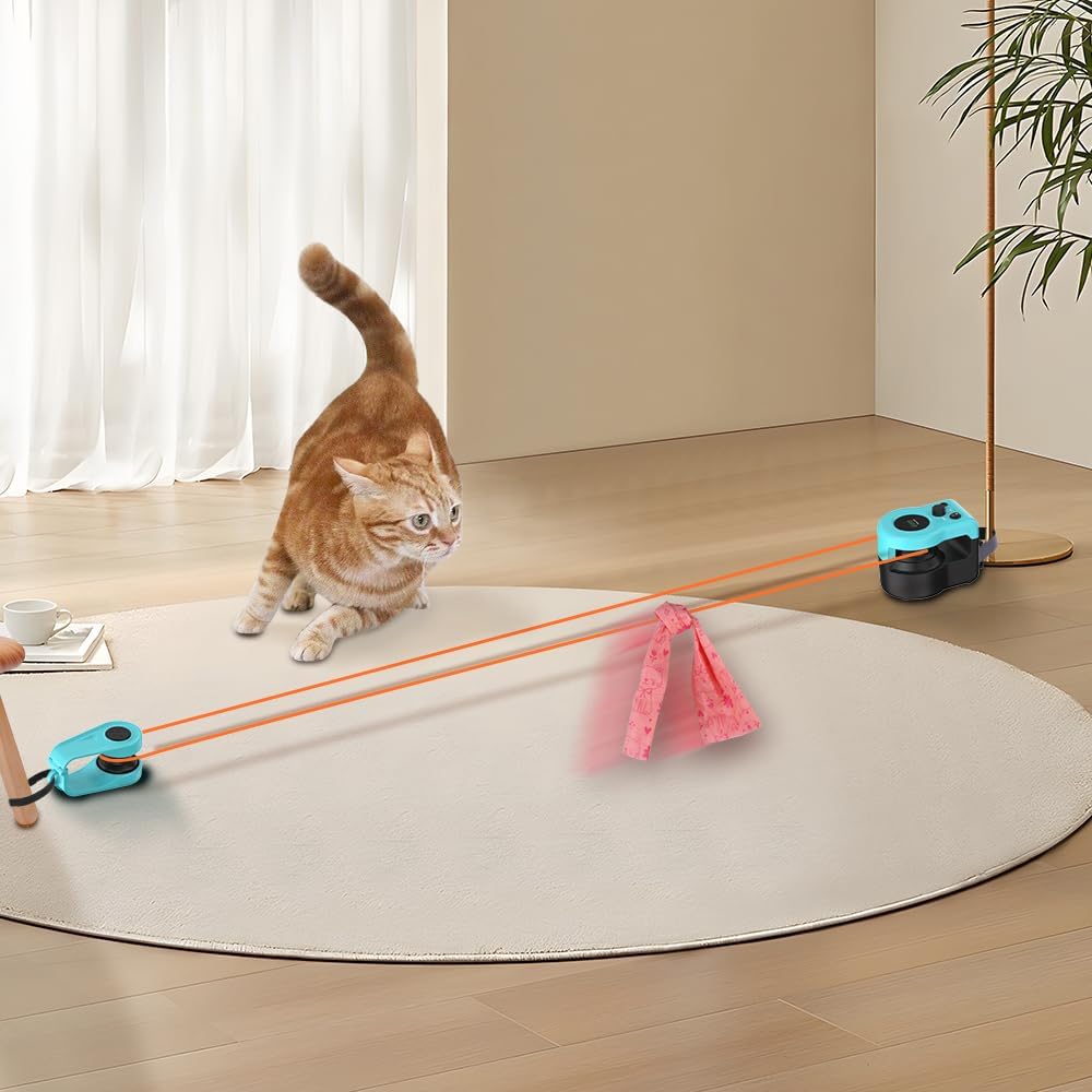 Interaktives Katzenspielzeug Drei-Anker-Design,Katzenspielzeug Selbstbeschäftigung Automatische/Fern