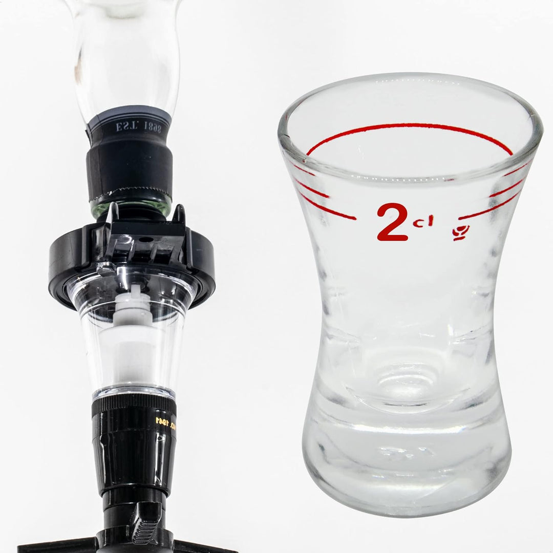 Dosierer Automat 2cl Getränkeportionierer Dosiergerät Ausgiesser Glas Schnapsausgiesser Portionierer