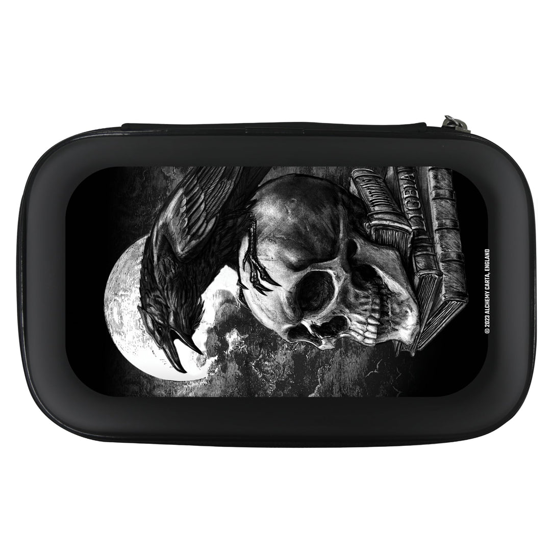 Offiziell lizenziertes Alchemy Dart-Etui, Gothic-Horror-Design, Aufbewahrungsbeutel, Schwarz , Handg