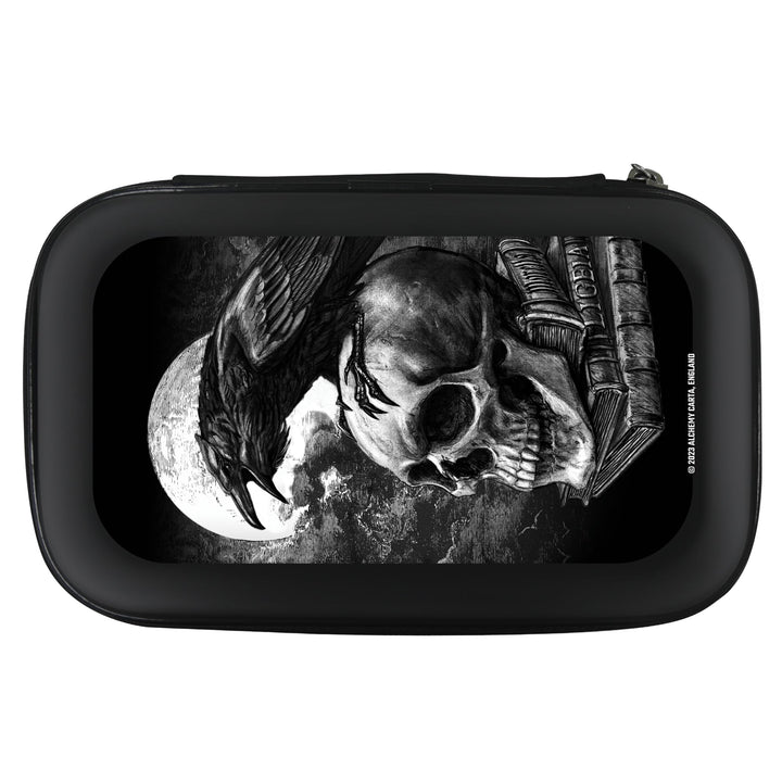 Offiziell lizenziertes Alchemy Dart-Etui, Gothic-Horror-Design, Aufbewahrungsbeutel, Schwarz , Handg