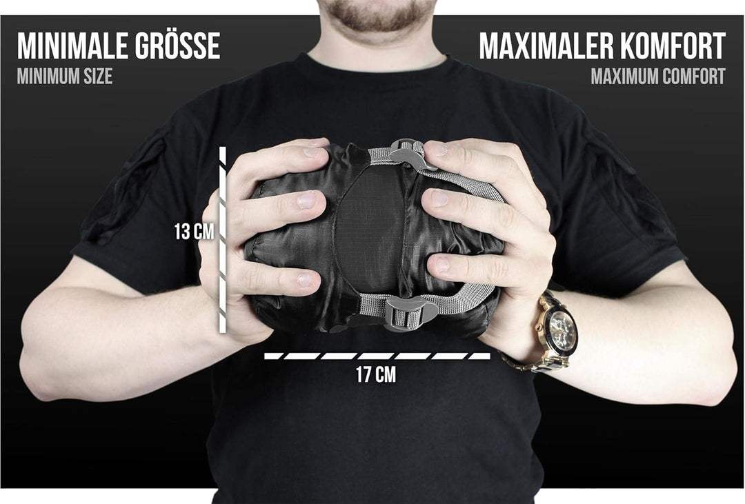 normani Ultralight Schlafsack Runty KOMPAKTE GRÖssE! 3D Mikrofaser Microtech Füllung, wasserdichter