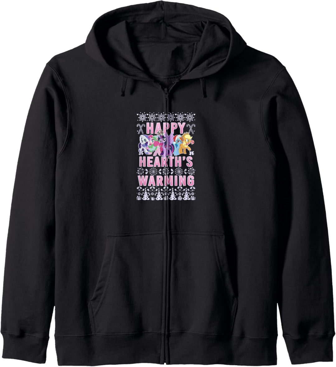 My Little Pony Christmas Happy Hearth's Warming Ugly Sweater Kapuzenjacke