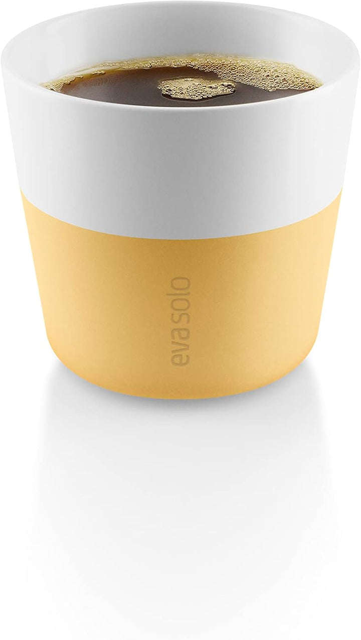 EVA SOLO | 2 Lungo-Becher Golden Sand | Gut zu halten durch Silikonbeschichtung | Golden Sand 230 mi
